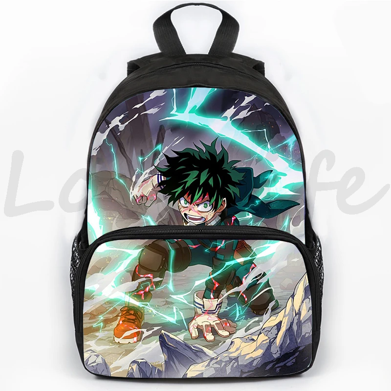 Mochila My Hero Academia Deku Bakugou Anime para niños, mochila escolar, mochila de viaje para senderismo