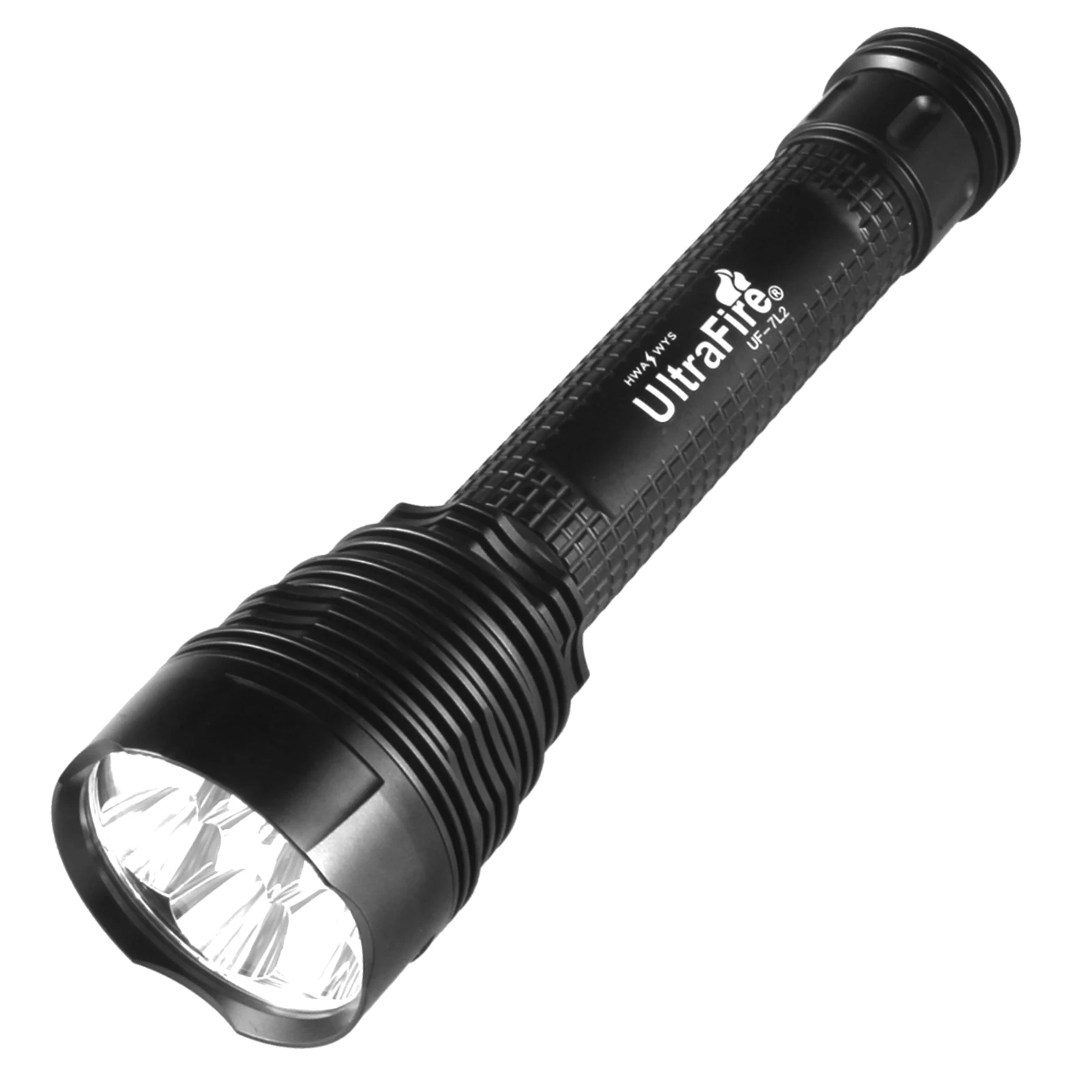 

UltraFire UF-7L2 LED Flashlight 18650 26650 Super Bright 3500LM Camping Lantern 5 Light Modes Large Tactical Torch for Outdoors