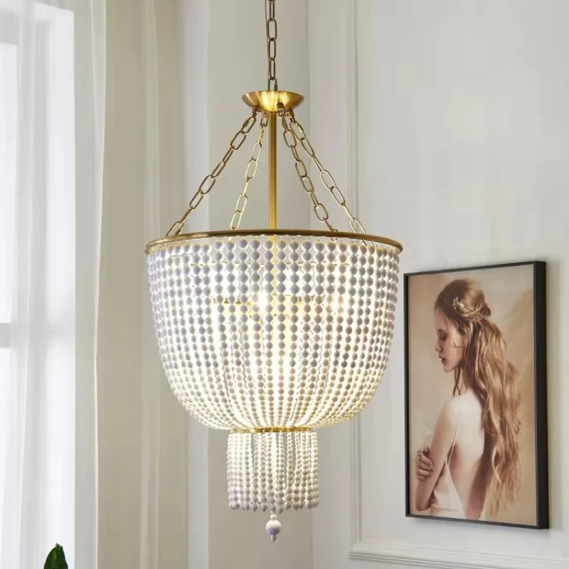 

MZISOSOD for Luxury French Crystal Curtain Chandelier Retro Romantic Wedding Decoration Lighting Living Room Bedroom Dining