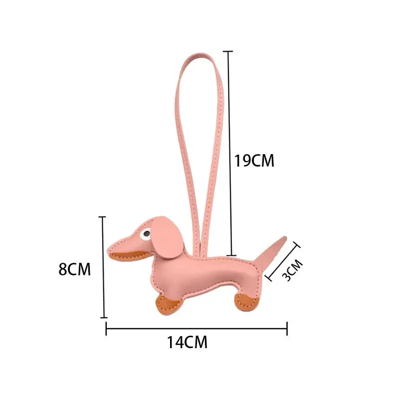 Novo Dachshund em forma de plutônio encantos kawaii salsicha cão saco charme wiener cão modelo pingentes acessórios mochila balançar crianças presentes