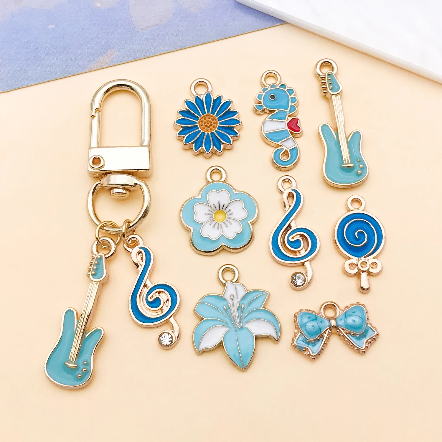 Enamel Charms Alloy Pendants for DIY Jewellery Making Accessories