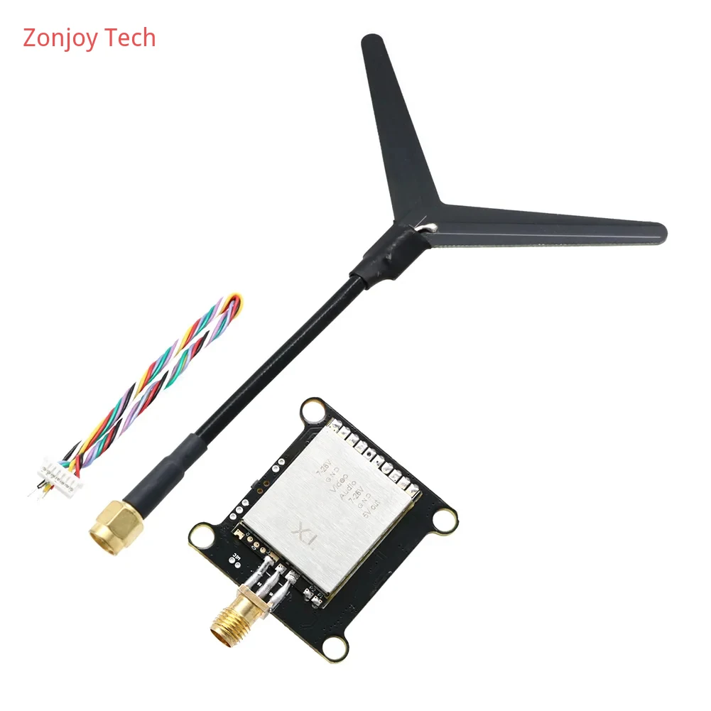 new LST 1.2Ghz 1W 1.6W 2W 2-8S Switchable VTX Video Transmitter Module 1.2G 8Ch VRX Heat  Shell For Long Range FPV Drone