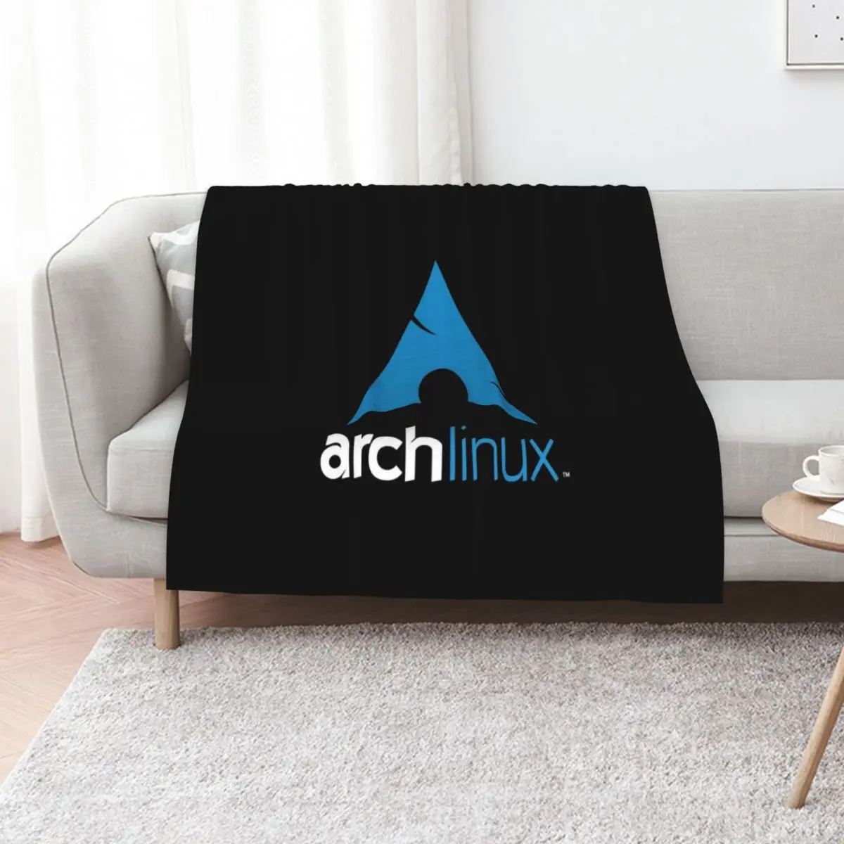 

arch linux Throw Blanket Cozy Warm Blanket for Bed Room Decor