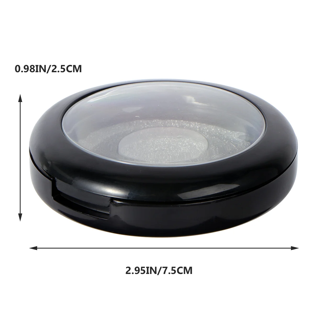 กล่องเก็บขนตาปลอมทรงกลม 1 ชิ้น กล่องพลาสติกพกพาสำหรับใส่ขนตาปลอม ใช้สำหรับเดินทางและใช้ในบ้าน กล่องจัดระเบียบขนตาปลอม กล่องเครื่องสำอาง