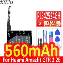 560mAh KiKiss Powerful Battery PL542524GH For Huami Amazfit GTR 2 2E GTR2 Digital Batteries