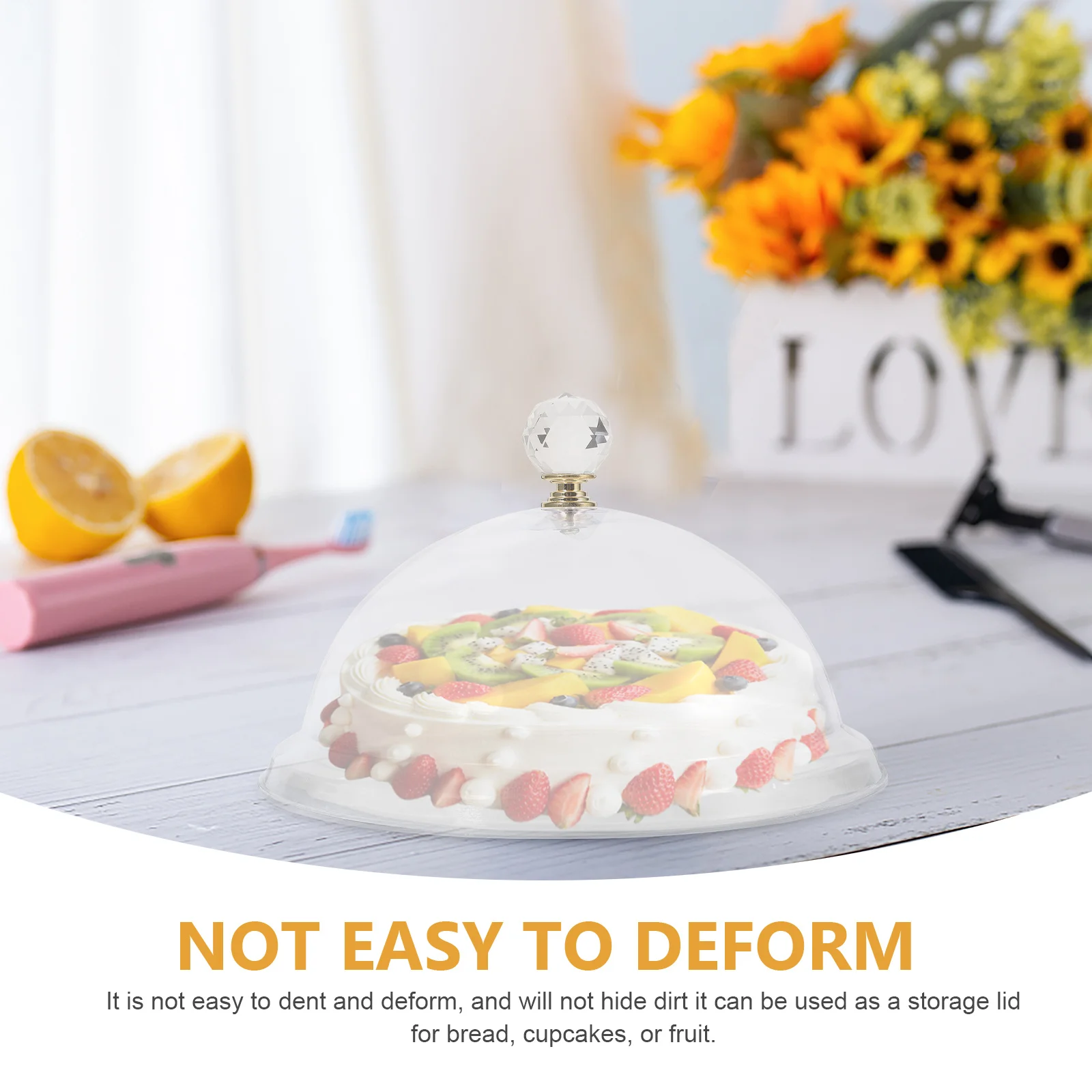 

Cake Dome Transparent Food Covers Reusable Plastic Protective Lid For Dessert Cake Display Kitchen Buffet Party Wedding
