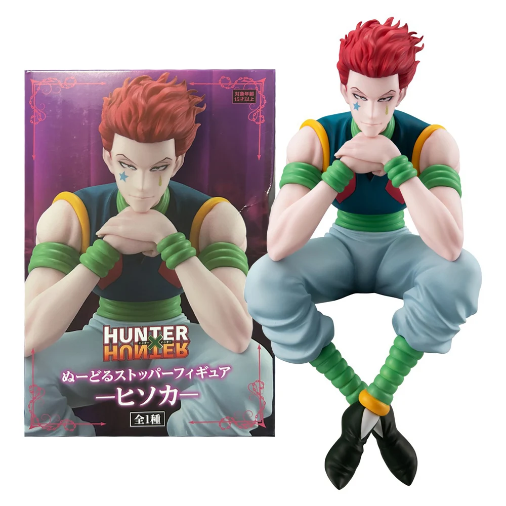 13.5CM Anime HUNTER×HUNTER Hisoka Noodle Press Sitting Model Toy Gift Collection Action Figure PVC Boxed