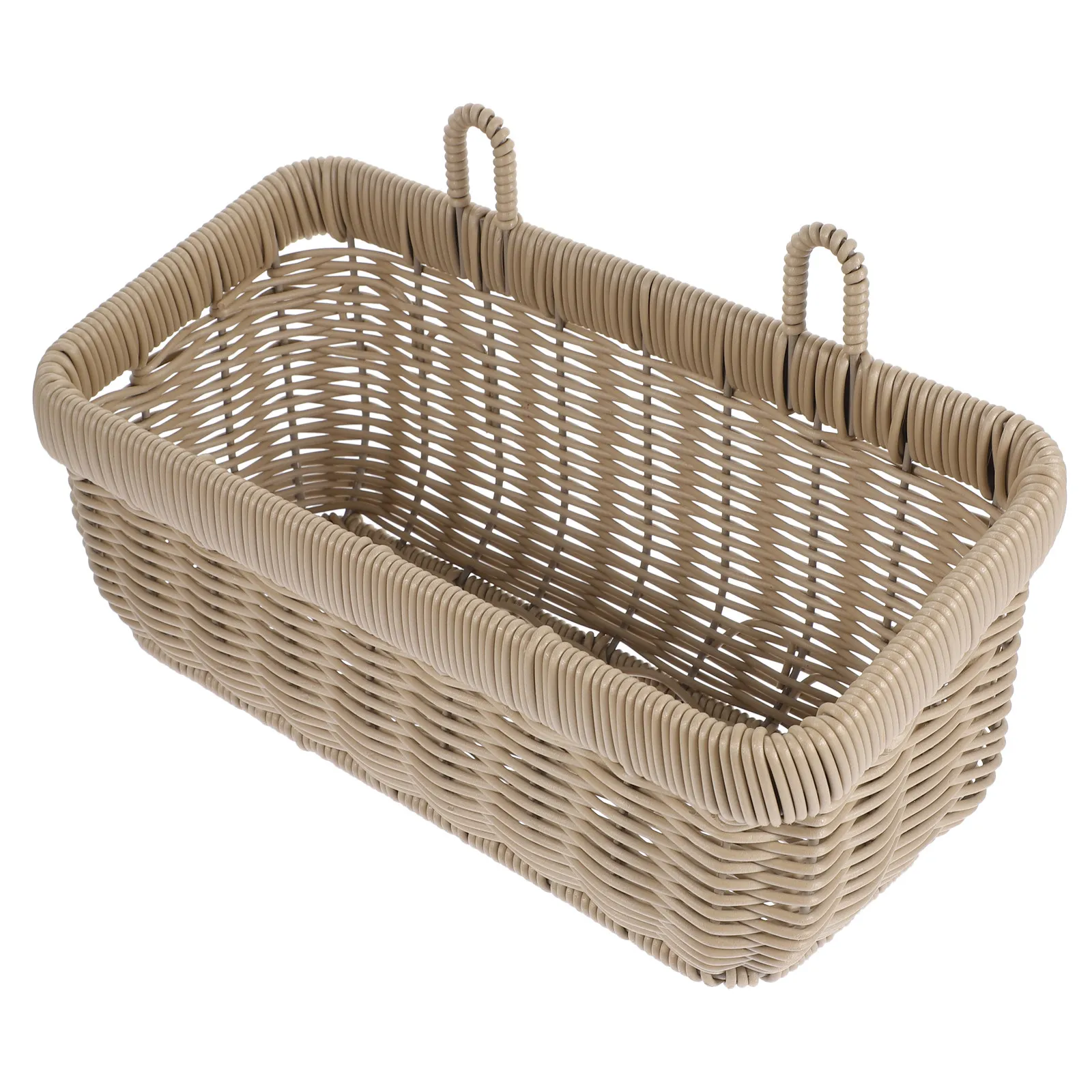 Hanging Woven Wall Basket for Kitchen Fruit Ginger Garlic Storage Small Space Saving Elegant Home Decor Wall Mounted Storage