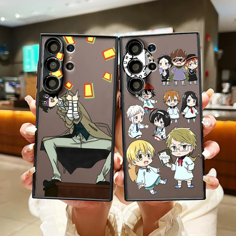 B-Bungo S-Stray D-Dogs Cartoon Frosted Translucent For Samsung Galaxy S24 S23 S22 S21 S20 FE S10 S9 S8 Plus Ultra Pro 5G Matte