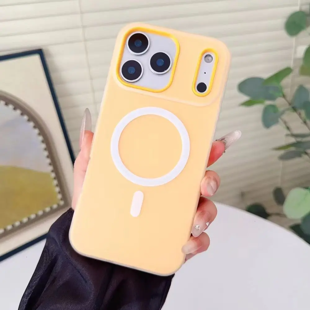 Luxury Candy Colored 2 In1 For Magsafe Case For IPhone 17 16 15 14 13 12 11 Pro Max Plus Magnetic Wireless Charging Matte Case