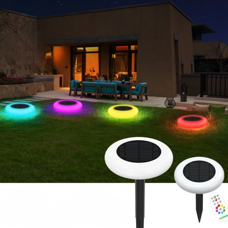 

2/6 LED Solar Power Disk Light Outdoor Garden Solar Underground Light Waterproof Buried Solar Led Lamp Garden Pathway Yard Decor