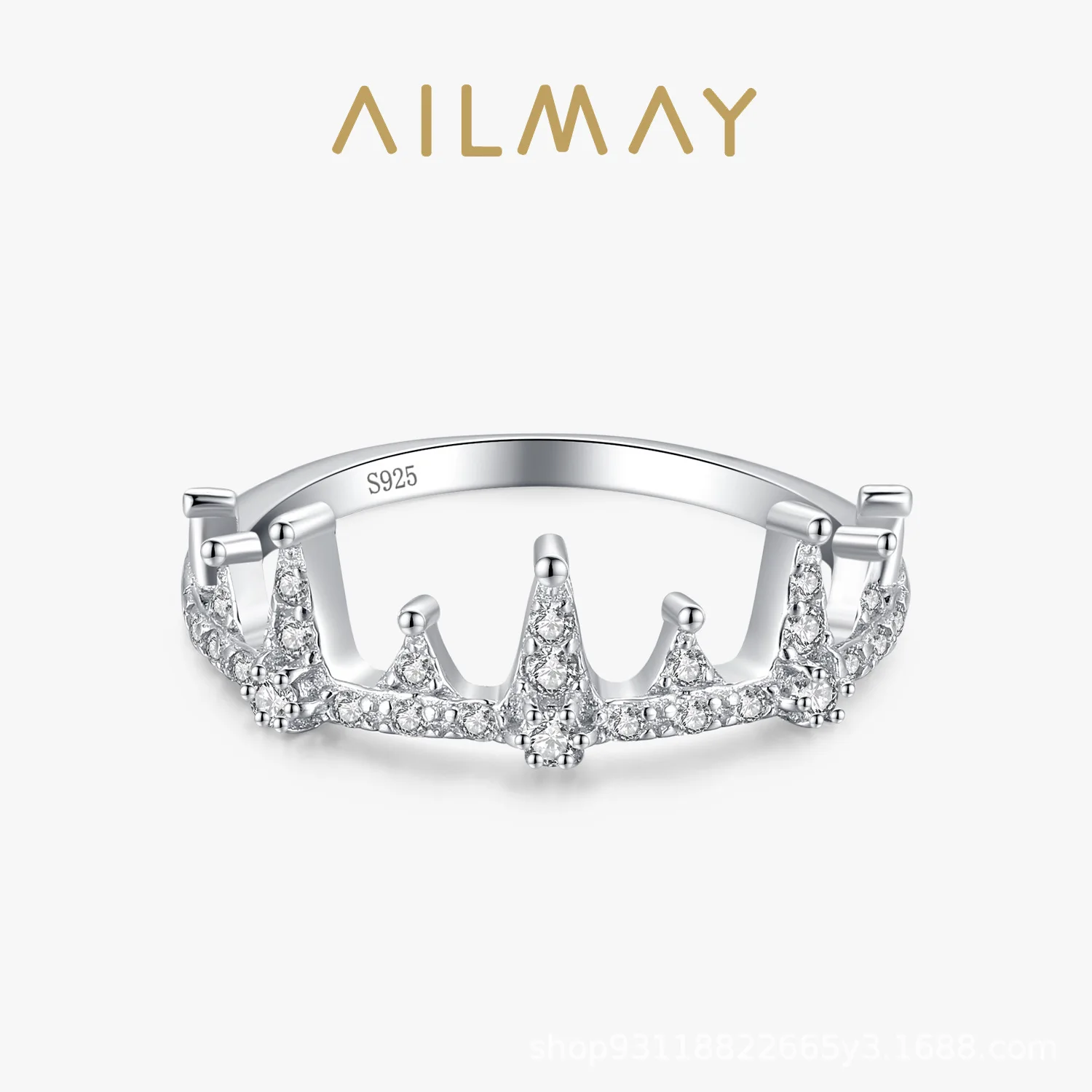 S925 Sterling Silver Niche Design Feeling, Crown Ring, Female Fashion Personality, Ring Sentiment