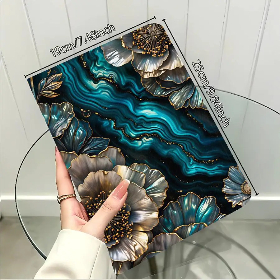 Case for Xiaomi Pad 5 6 7 8 Pro Pad 6s Pro 7 Ultra Redmi Pad SE K Pad 8.8 9.7 12.4 Inch with Pencil Slot Teal Gold Art 4