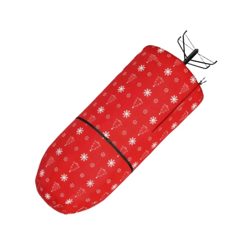 Vertical Christmas Tree Storage Cover with Heavy-Duty Zipper and Tightening Cord for Seasonal Decoration Organization