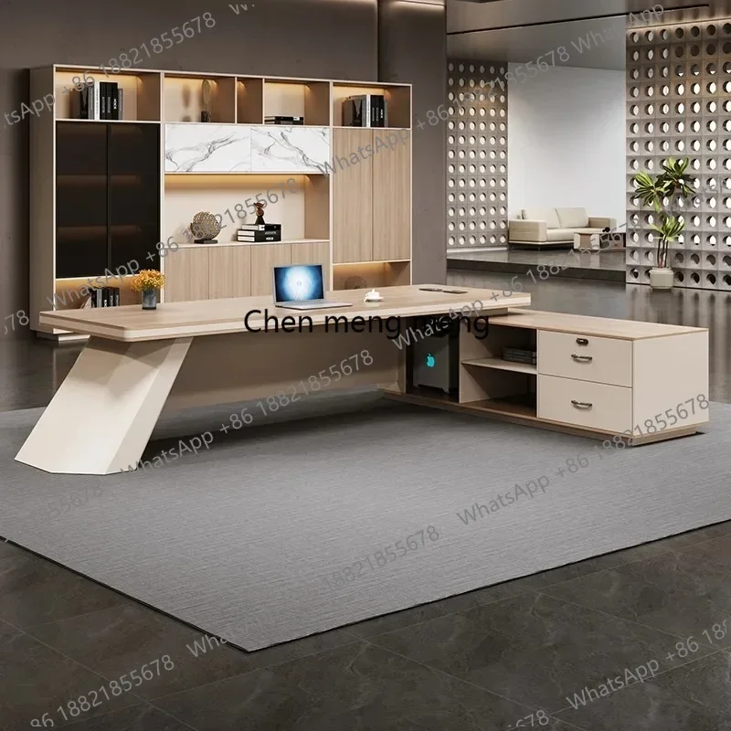 

CC182 Corner Stand Executive Desk Work Storage Study Standing Executive Desk Computer Gaming Mesa Escriotorio Office Furniture