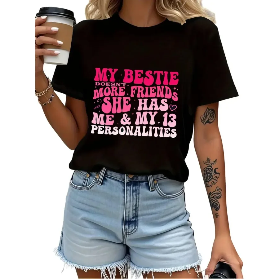 Women's Plus-Size Funny BFF T-Shirt - 