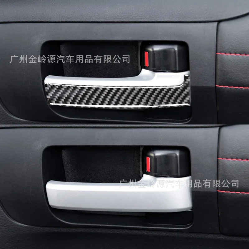 For 14-18 Models of Carbon Fiber Tundra Inner Handle Decorative Stickers Car Interior Modification Accessories