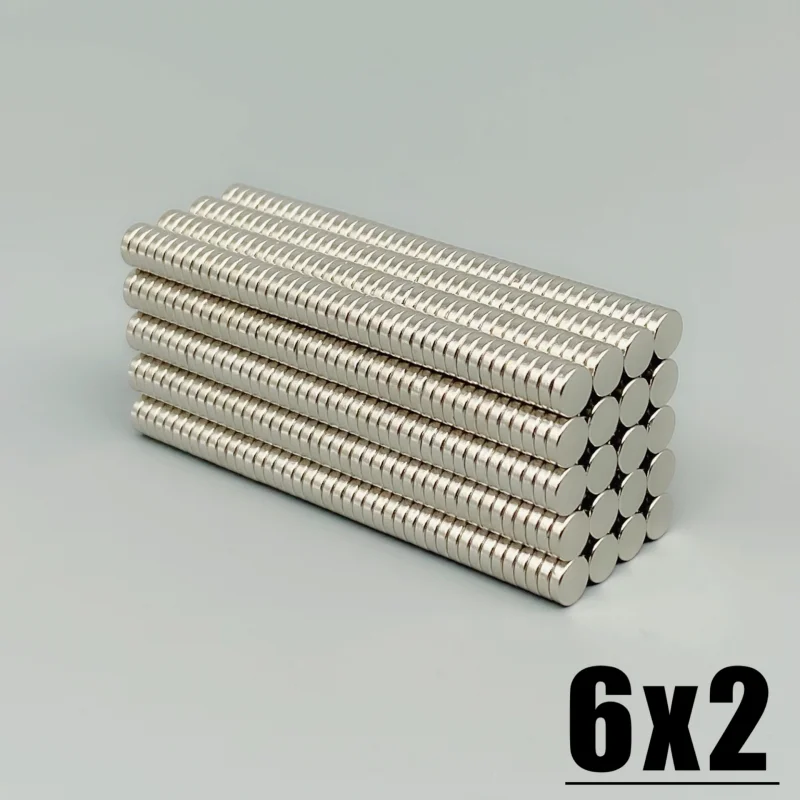 

2000 шт. магнитов 6x2 мм, сильные круглые магниты для рукоделия, DIY, магниты на холодильник, магниты для доски, офисные магниты, аксессуары 6*2