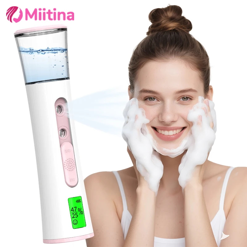 

30ml Face Steamer Nano Mister Sprayer Facial Moisturizing Mist Bottle Hydrating Humidifier Skin Care Moisture Tester Portable