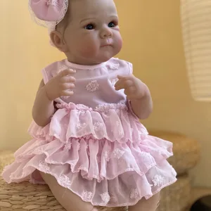 18 inç kızlar, gerçek, tam vücut yumuşak vinil bebe reborn lifelike boyalı bebek yumuşak cilt hediye bir çocuk yeniden doğmuş bebek için en çok satılan 11 beço-no. 5