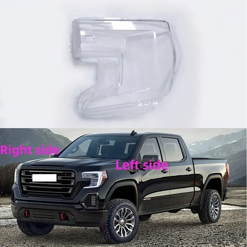 For GMC Sierra 2019 2020 2021 Car Headlamp Lens Headlight Shell Replacement Headlight Cover Headlight Glass