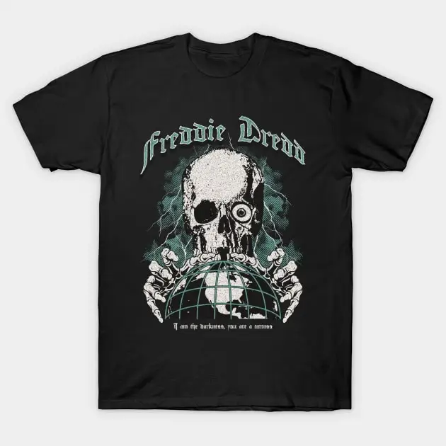 Freddie Dredd Retro 90s Grim Reaper Design T-Shirt Casual O-Neck Tee Shirts Streetwear New Fashion Top Tees