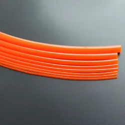 Red Smooth Polyurethane Conveyor Belt PU Round Belt Drive Belt Meltable Cord Dia 1.5/2/2.5/3/3.5/4/5/6/7/8/9/10/12/15mm