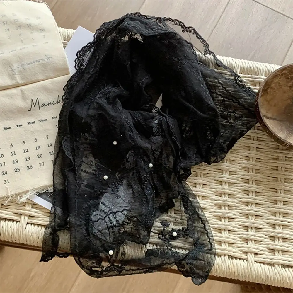 الشريط الدانتيل والتطريز وشاح الرجعية رقيقة الأوشحة الطويلة إكسسوارات الشعر خلع الملابس الديكور زهرة وشاح قبعة الشمس تقليم الديكور