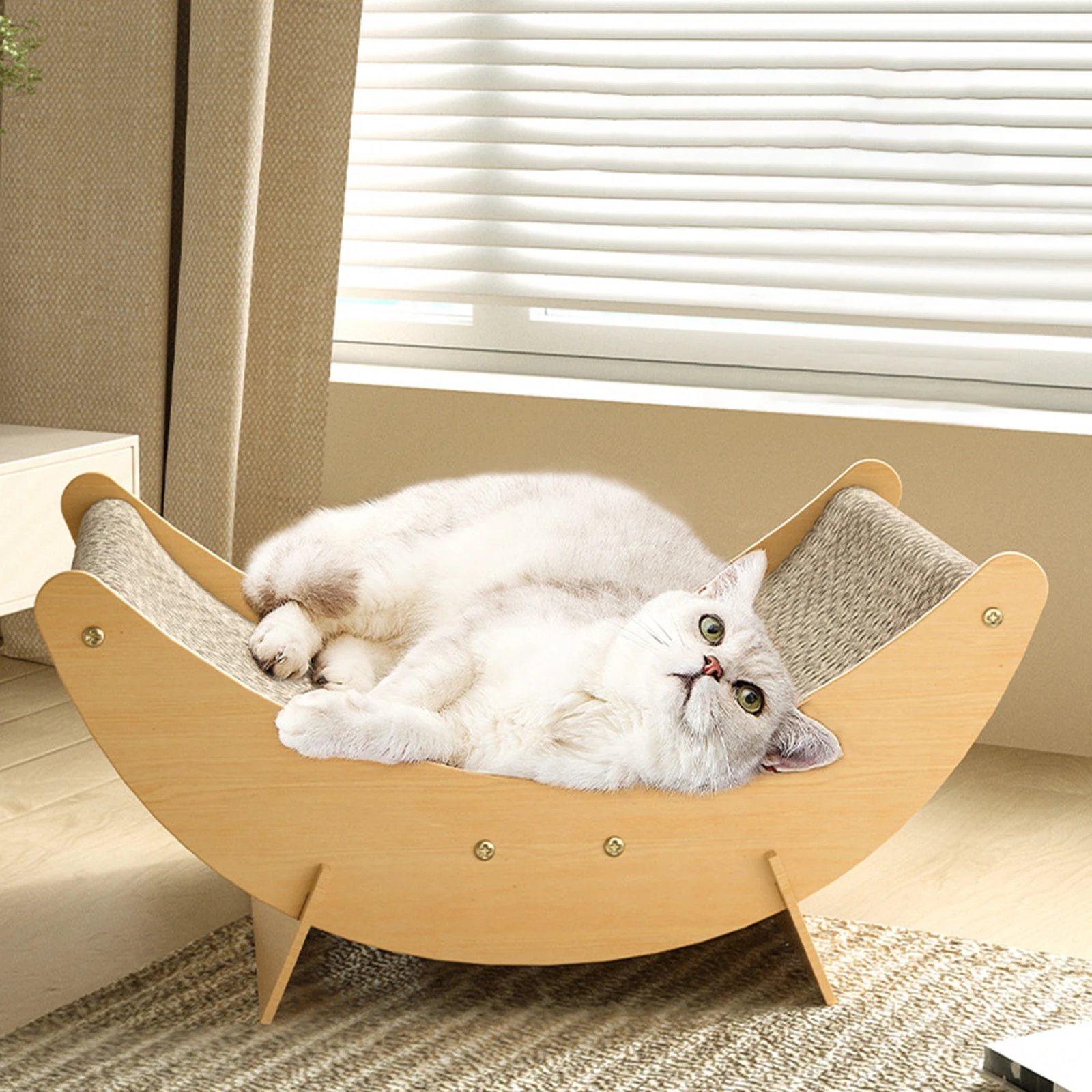 Cat Scratcher Lounge Chair Cat Scratching Board Pet Sleeping Bed Kitten Grind Claw Furniture Protector Pet Supplies