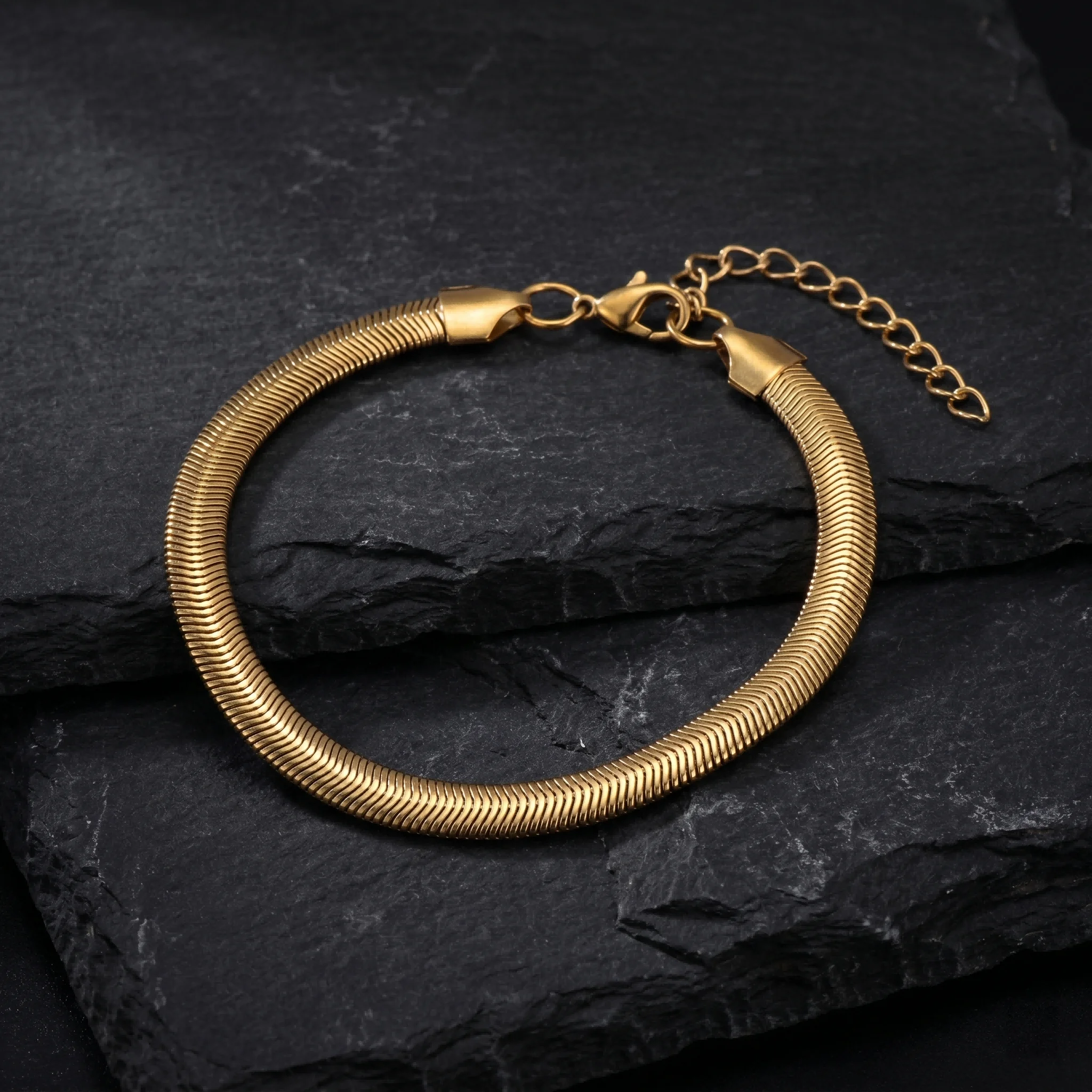 Men's Stainless Steel Bracelet Hip Hop Street Style Chains for Man Design Snake Bone Blade Jewelry Accessory DIY Making Gifts