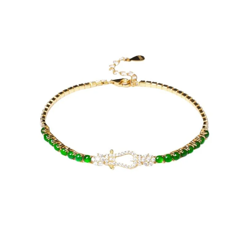 

Natural real dangerous material jade bracelet