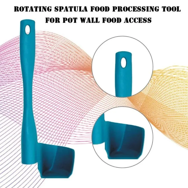 Grattoir rotatif en silicone, nettoyeur mural multifonctionnel pour bols de mélange, gadget de cuisine pour robot culinaire et machine de cuisson