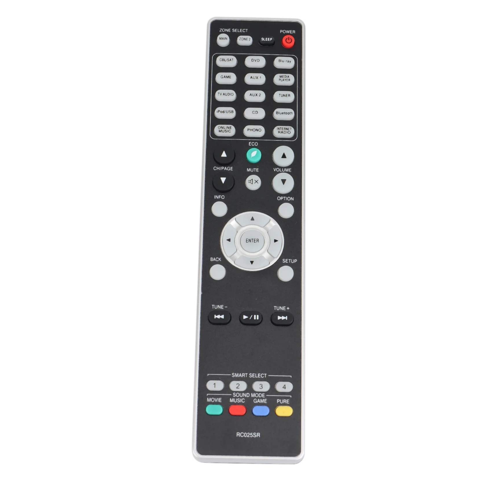 RC025SR Replacement Remote Fit for AV Surround Receiver SR6010 SR6009 SR6010 SR6011 and Sub RC024SR NR1605