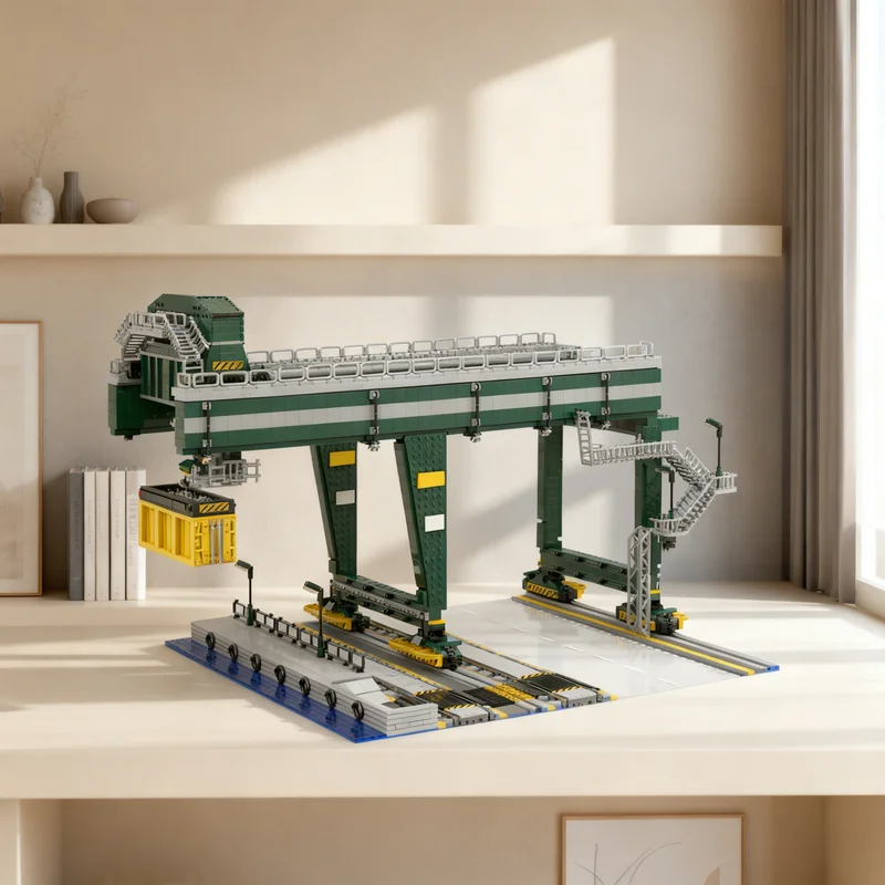 

3669pcs MOC Container Crane Train Model Building Blocks Construction Christmas Gifts Toy Creative DIY Idea Assemble Brick Kids