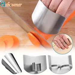 Protetor de dedo de aço inoxidável anti-corte protetor de dedo seguro vegetal corte mão protecter cozinha gadgets acessórios de cozinha