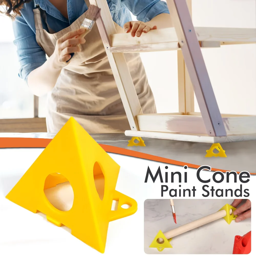 10Pcs Multi-Purpose Triangle Support Stands, Pyramid Racks for Woodworking, Painting & Spraying, Stable Work Holder
