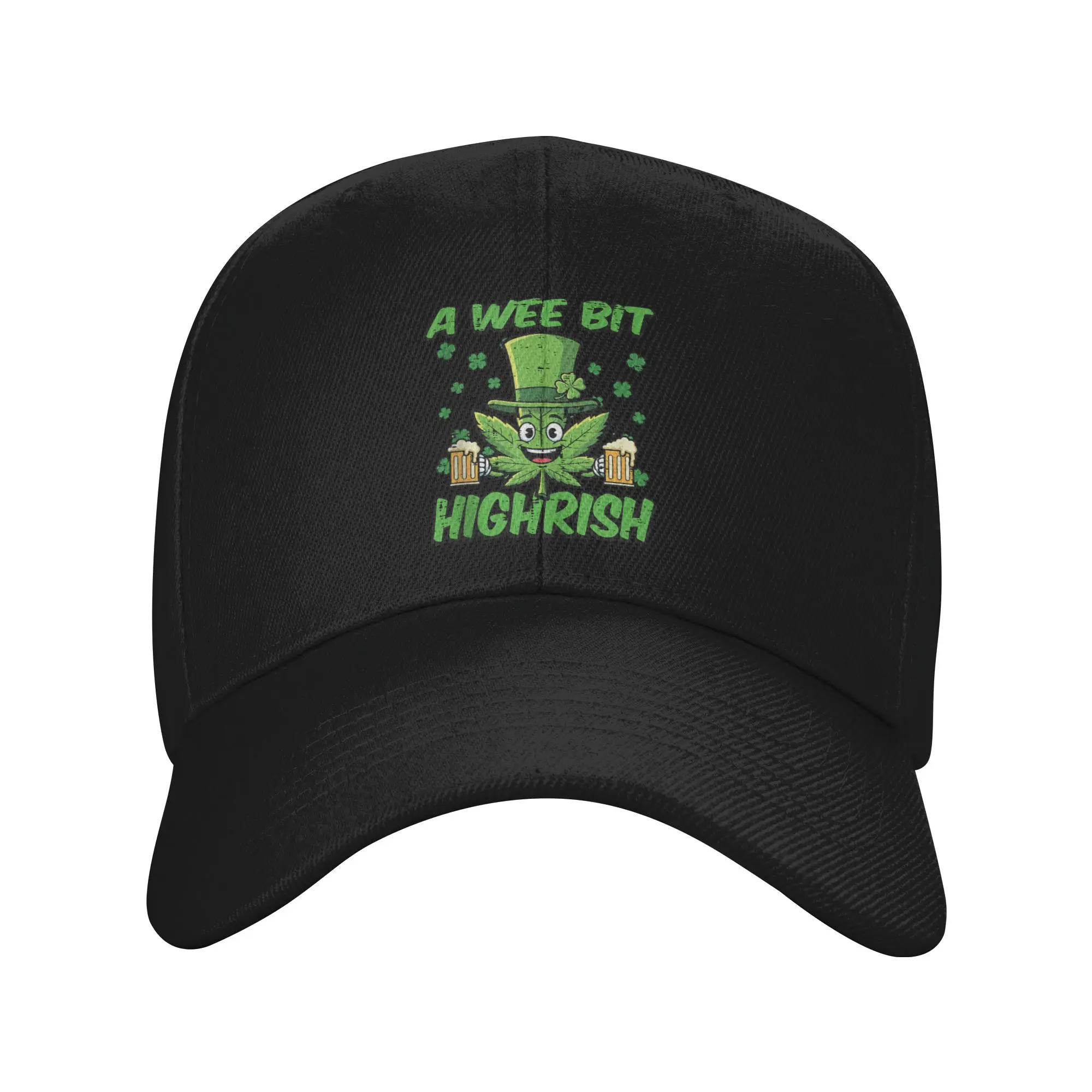

St Patricks Day Wee Bit Funny Saint Pattys Weed Baseball Cap Casual Hip Hop Hats Summer Female Male Outdoor Sport Baseball Caps