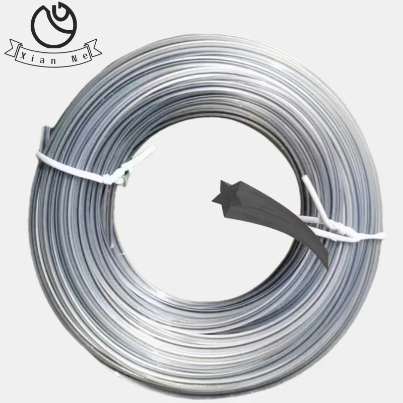 15 m * 2/2,4/2,7/3,0/3,3mm Nylon Gras Trimmer Linie Pinsel Cutter Kopf Strimmer sternförmigen Seil Mähen Draht Rasenmäher Zubehör