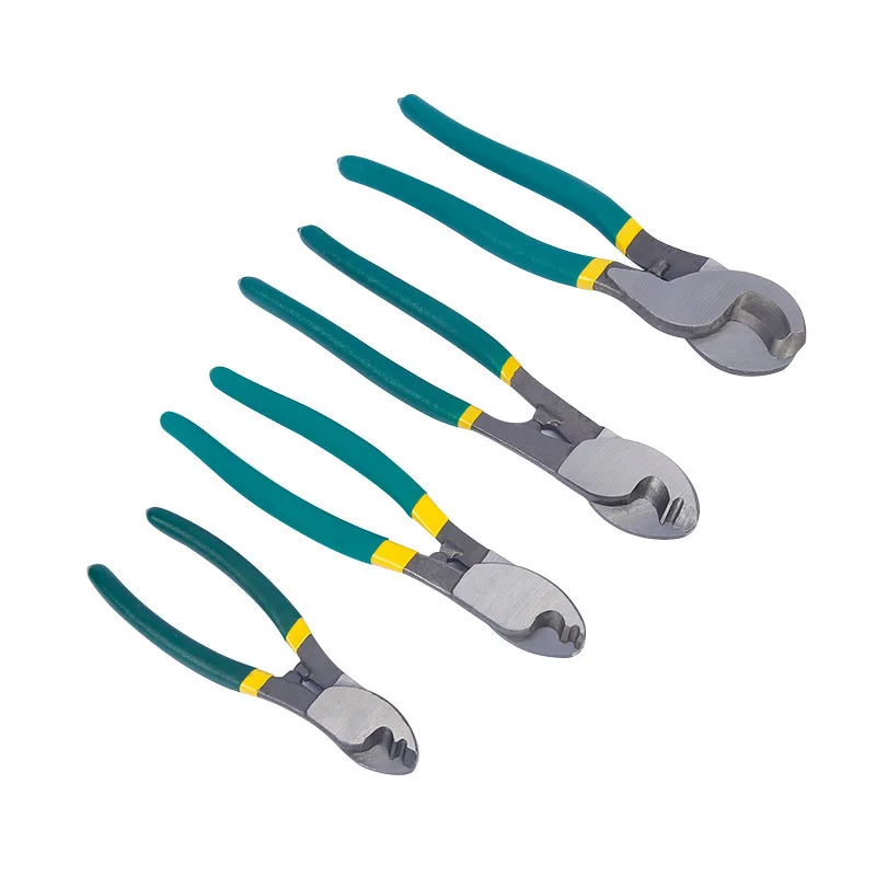 

Cable cutter 10 inch electrical wire cutters manual copper aluminum wire cutting wire breaker heavy duty steel wire cable