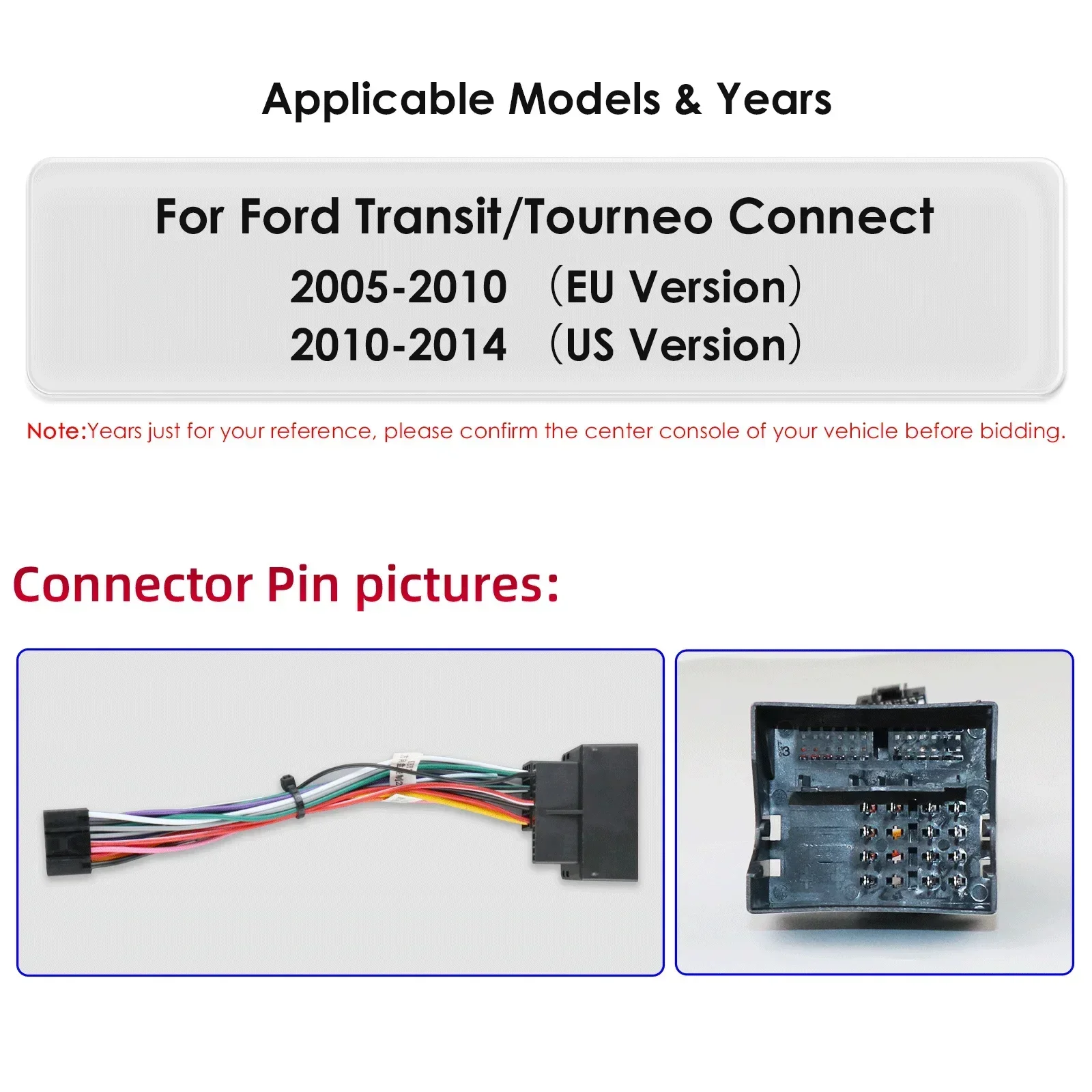 Hizpo 7862 8-Core Carplay 4G 10.1'' Car Intelligent Systems Android Car Radio for Ford Transit Connect 2005-2014 Tourneo Connect