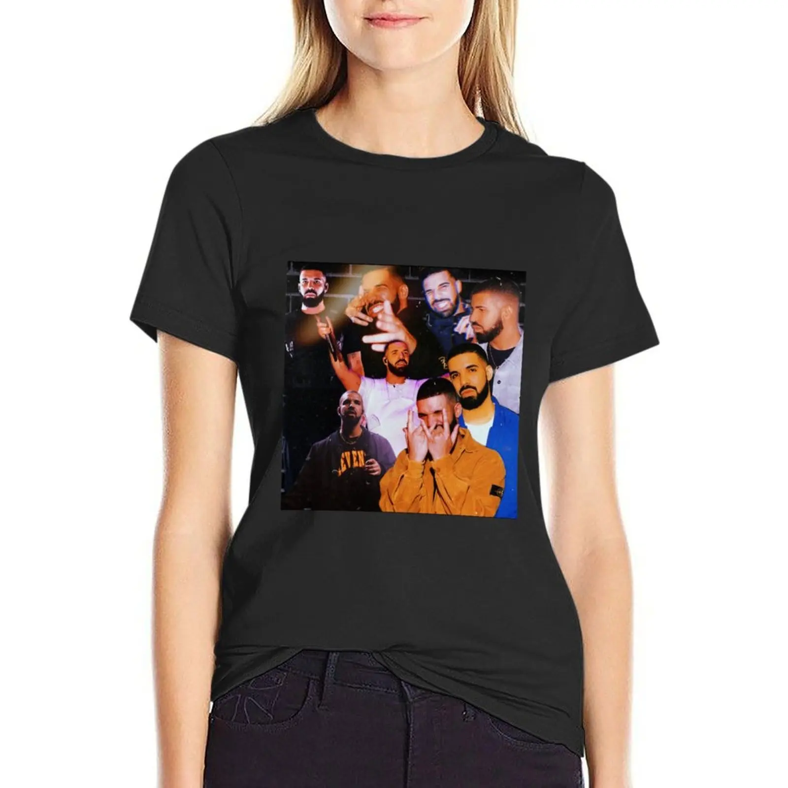 Drake edit t-shirt hipisowskie ubrania odzież damska kawaii ubrania duże obcisłe koszule dla kobiet