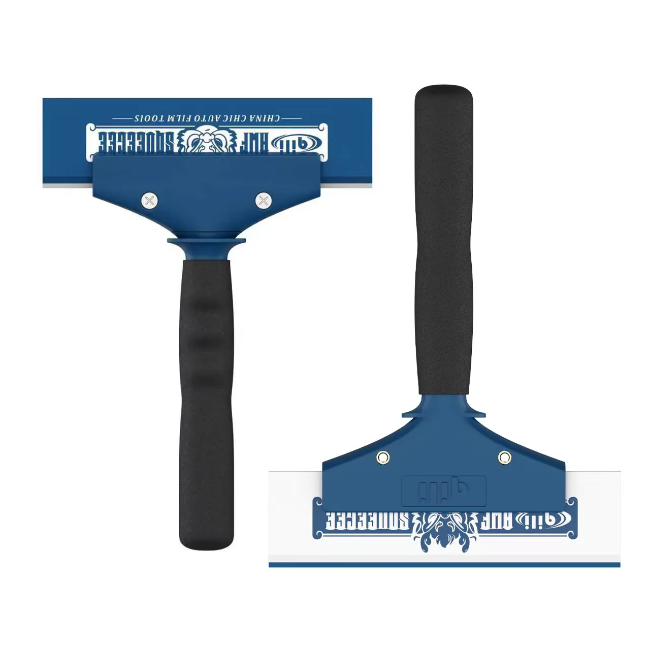 Car Sun Film Installation Tool Double Layer Hard Rubber Strip Wear-Resistant Wide Water Removal Bull Tendon Scraper