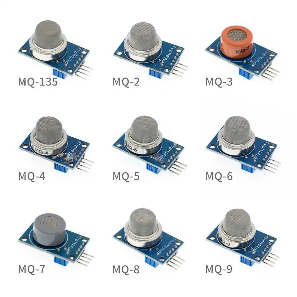 MQ2 MQ3 MQ4 MQ5 MQ-6 MQ-7 MQ-8 MQ-9 MQ-135 Detection Smoke Methane Iiquefied Gas Sensor Module for Arduino Starter DIY Kit