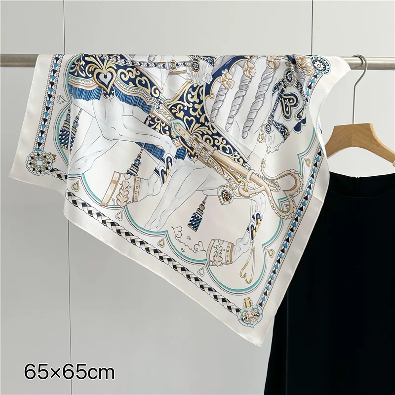 

Luxury Brand Silk Scarf Women Mulberry Shawls Foulards Femme Head Bag Bandana Belt Neck Accessories Gift