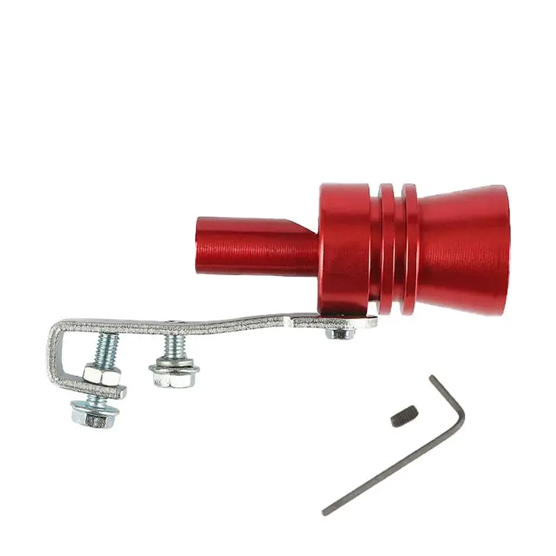 Turbo Exhaust Whistle Aluminum Alloy Car Exhaust Whistle Tailpipe Blow Off Valve Accessories Automobile Resonator Car Muffler