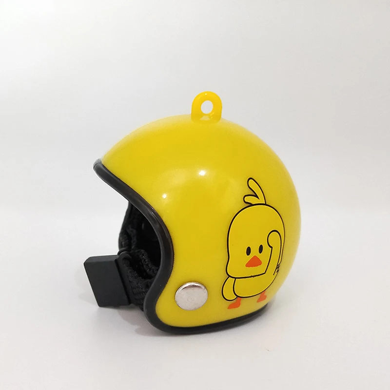 Bicycle Duck Accessories Helmet Straw Hat Sticker Black White Strap Accessories Black Yellow Duck Car Dashboard Ornaments