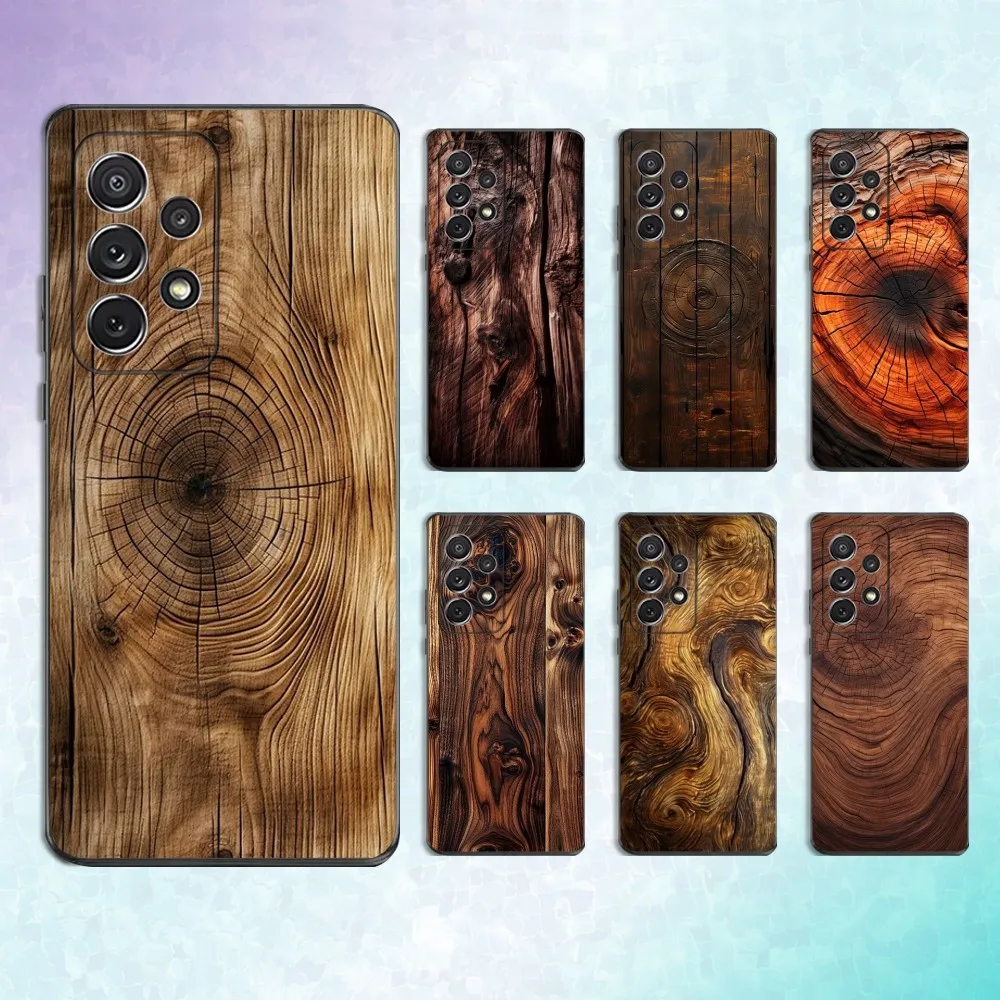 

Art Wood Grain Natural Phone Case For Samsung S25,S24,S23,S22,S21,S20,S10,Ultra,Plus,Lite,FE,Soft Silicone Black Cover