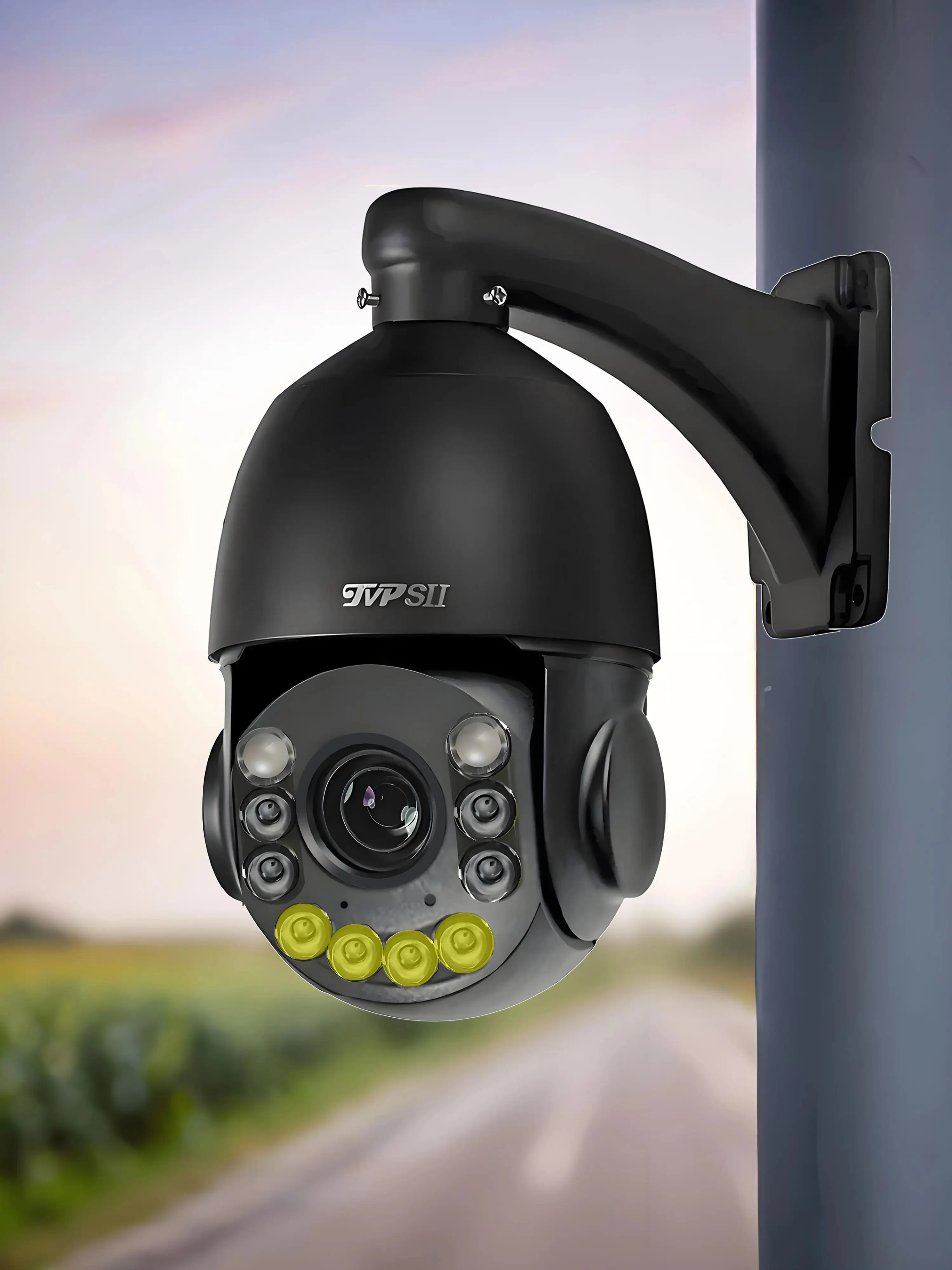 ONVIF Metaal Dual Light Full Color Auto Tracking Cruise 8 MP 4K 54X optische zoom 360 °   POE PTZ Speed Dome bewakings-IP-camera - afbeelding 2