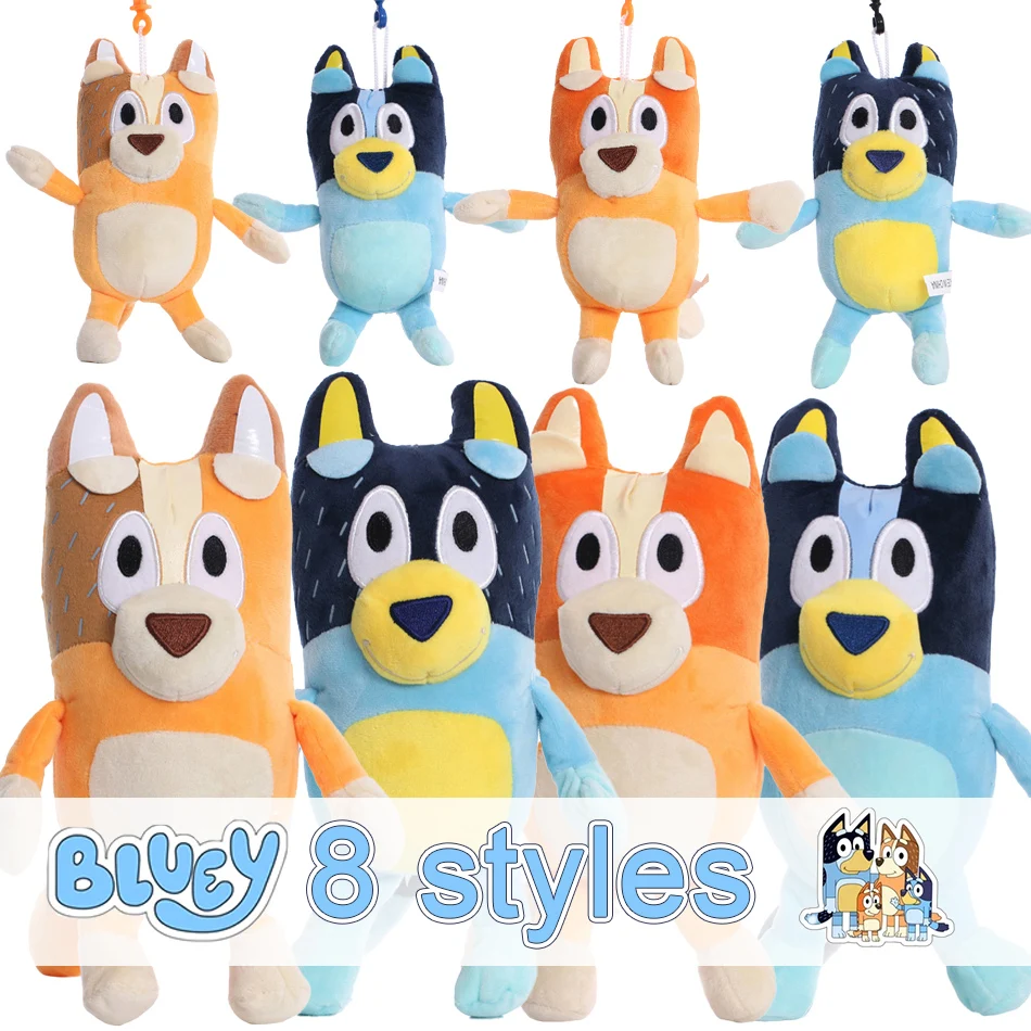 

Bluey Anime Peluche Blueyed Dog Bingo Family Plush Toy Cartoon Dog Soft Stuffed Animals Dolls Christmas Gifts Family Bluey Bingo
