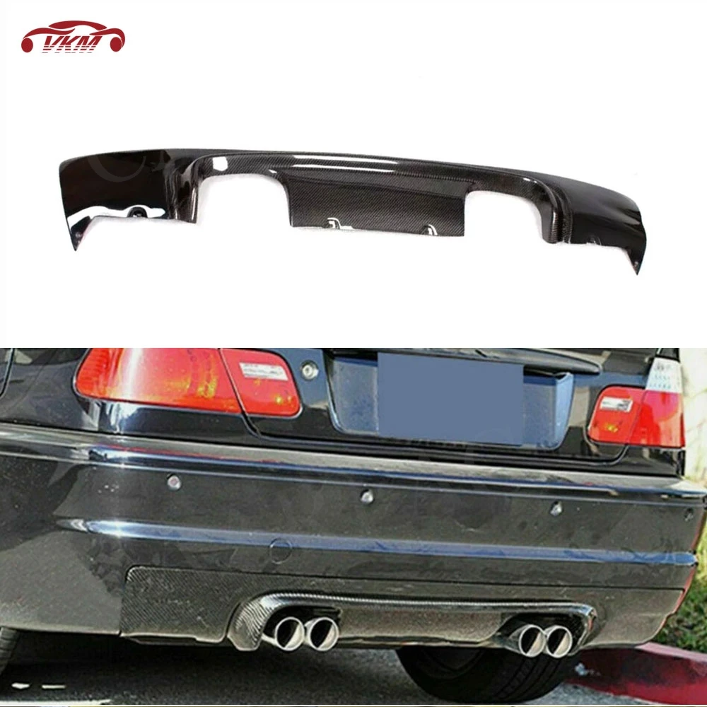 

for BMW E46 M3 Coupe 2000 - 2006 Rear Bumper Diffuser Splitter Lip Carbon Fiber Rear Bumper Protection Guard FRP